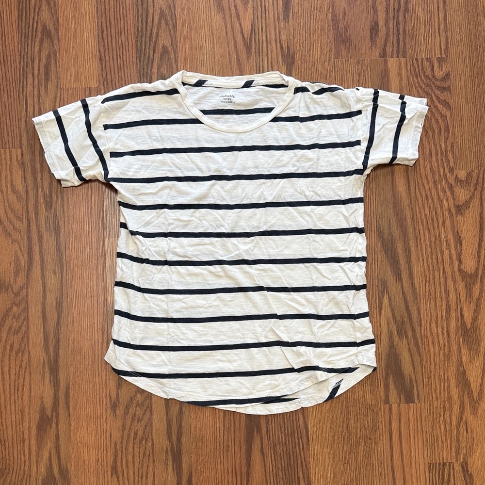 Striped Navy White T-Shirt